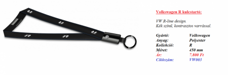 Volkswagen R kulcstartó